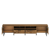 TV Stand With 2 Drawers, Media Console Table, Storage Cabinet With Cable Management