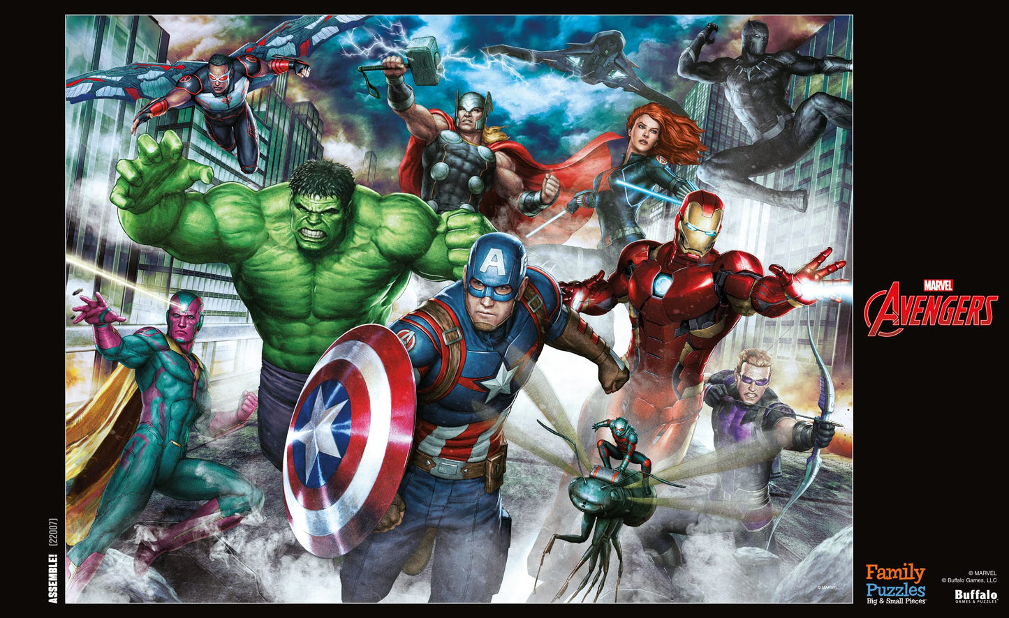 Buffalo Games - Marvel - Avengers, Assemble! - 400 Piece Jigsaw Puzzle for Families -Challenging Puzzle Perfect for Game Nights - Finished Size is 21.25 x 15.00