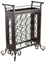 Winsome Wood Antique Bronze Finish Silvano Wine Rack Winsome