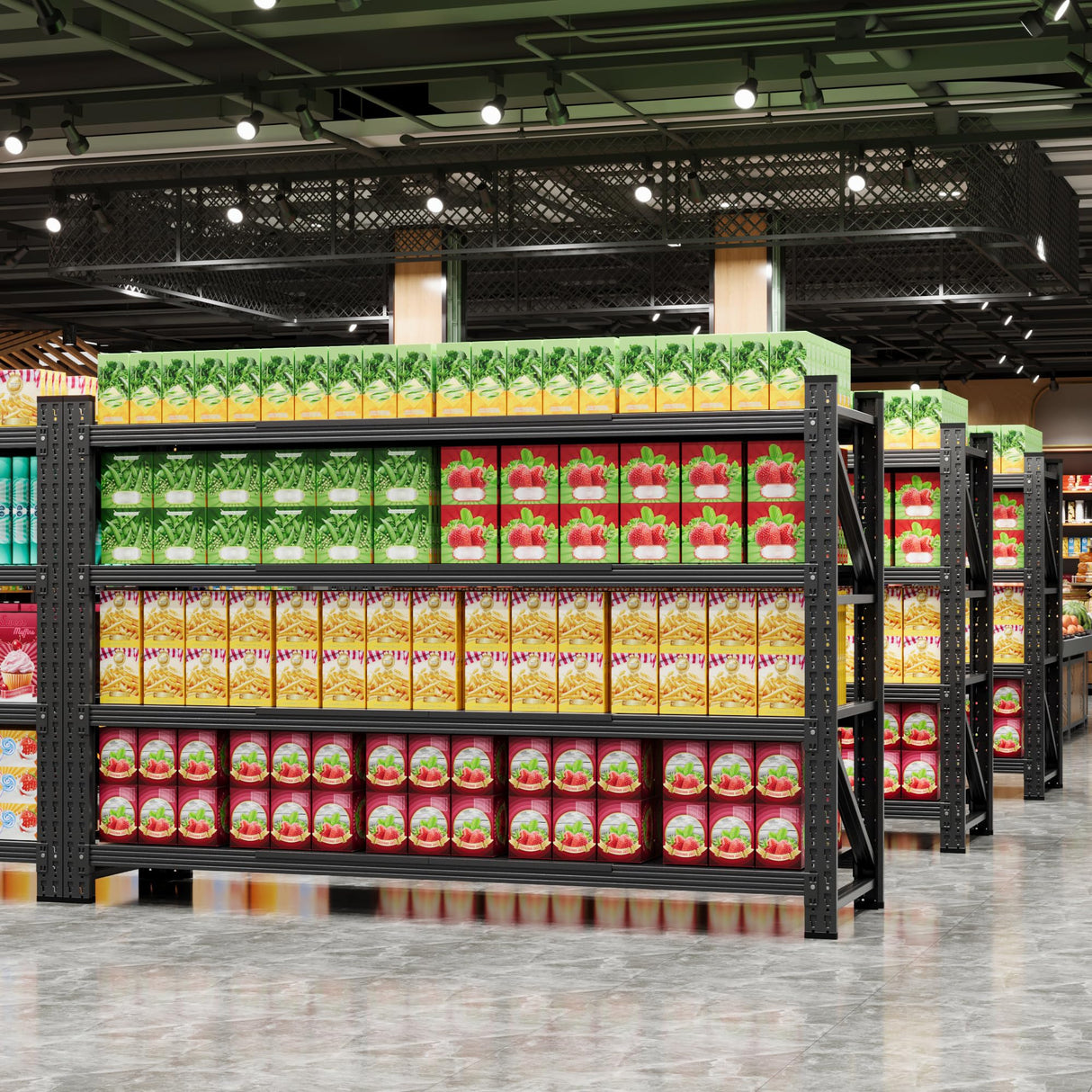 Yizosh Storage Shelves, 5000LBS Garage Shelving Unit, Metal Shelving Adjustable Storage Shelves Heavy Duty, Suitable for Garage, Supermarket, Warehouse, 71" W x 24" D x 70" H Yizosh