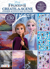 Disney Frozen 2 Create-a-Scene Sticker Pad and Sticker Scenes 46033, Multicolor Disney