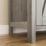 IDEALHOUSE Buffet Cabinet Farmhouse Storage Cabinet with Doors and Shelves, Buffets and Sideboards Entryway Cabinet with Storage Accent Console Cabinet for Living Room, Dining Room (Rustic Grey) IDEALHOUSE