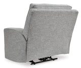 Signature Design by Ashley Biscoe Contemporary UV Resistant Durable Power Recliner with USB Port, Adjustable Headrest and Track Arms, Gray Signature Design by Ashley