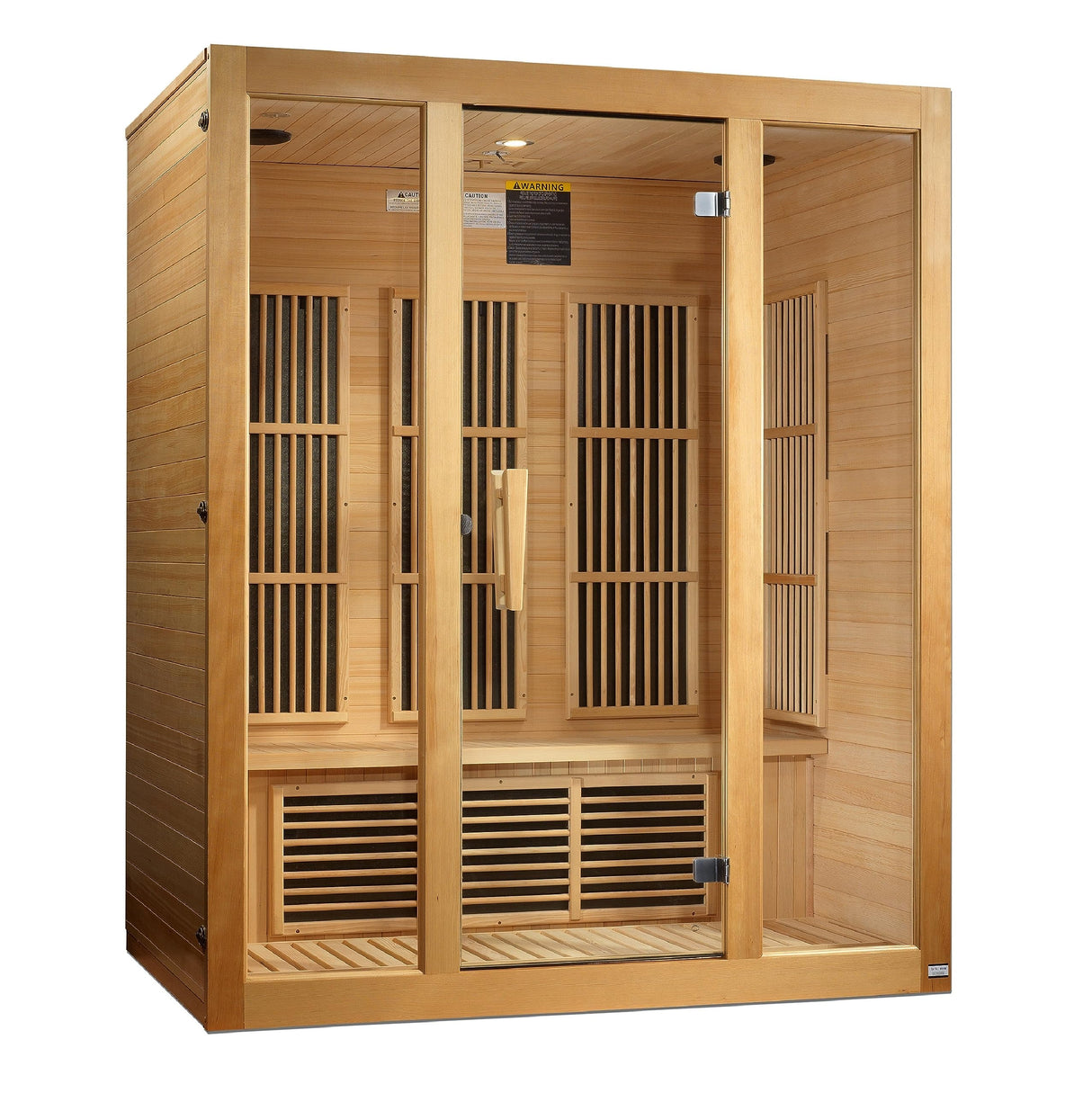 Maxxus Sauna "Bellevue Edition 3 Per Low EMF FAR Infrared Carbon Canadian Hemlock Sauna Maxxus Sauna