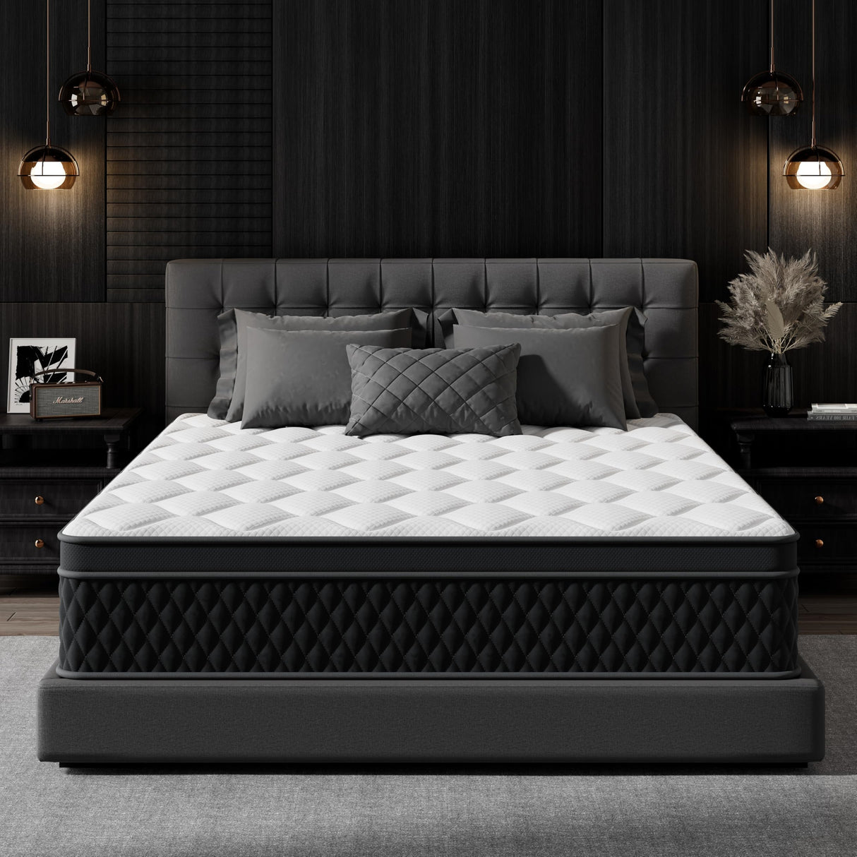 King Mattress, 10 Inch Hybrid Memory Foam Mattress in a Box, Individually Wrapped Pocket Coils Mattress for Isolate Motion ,Pressure Relief, CertiPUR-US Certified, Fiberglass Free & Support Comfort Bedtter