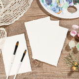 25 Sheets Watercolor Paper, 300 GSM Deckled Edge Paper 4 x 6 inch Rough/Textured Handmade Paper Cotton Paper White Textured Paper for Watercolors, Wedding Invitations, Cards, Crafts Prudiut