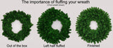 5 Foot L.E.D. Christmas Wreath with Pre-Lit Red Bow - 60 inch - 400 L.E.D. Lights - Indoor - Outdoor - Commercial Grade - ACWreaths ACWreaths