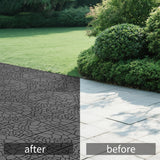 Interlocking Plastic Deck Tiles, 44 Pack, 12"x12" Waterproof Patio Floor Tiles for Indoor and Outdoor, Easy Snap Deck Tiles for Balcony, Garden, Backyard, Pathway and Poolside, All Weather Voyavela