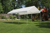 ShelterLogic 10' x 20' MaxAP 8 Leg Outdoor Gazebo or Heavy Duty Steel Canopy, White ShelterLogic