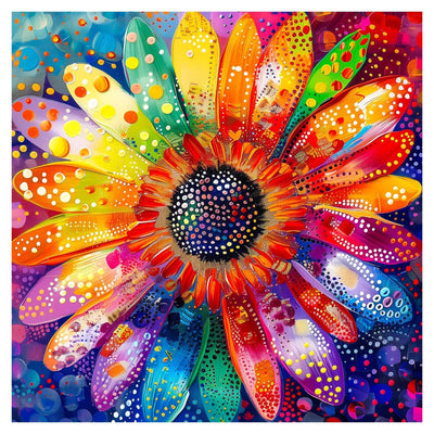 Ceiomez Diamond Art Flowers for Adults, Flower Diamond Painting Kits for Adults Beginners, 5D DIY Full Round Drill Gem Art and Crafts for Home Decor 14x14 inch
