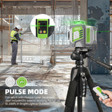 HueparPro Laser Level Self Leveling 3x360° 3D Green Cross Line Laser Level Tool for Construction and Picture Hanging, 8000mAh Rechargeable Battery, Remote Controller, Magnetic Stand & Hard Carry Case Huepar Pro