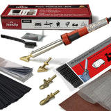 JOUNJIP Plastic Welding Kit Deluxe -UL Certified Plastic Welder 80W Iron- Professional Grade Plastic Repair Kit for Automotive Car Bumper, Kayak, Tank Repair JOUNJIP