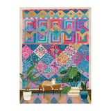 Galison Quilter's Corner – 1000 Piece Victoria Ball Jigsaw Puzzle Featuring Beautiful Artwork of Quilts and Textile Arts Galison