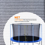 Exacme Enclosure Set Inner Safety Net with 12 Poles for 16 Foot C-Series Trampoline Exacme