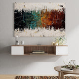 FITUEYES White Floating TV Stand Shelf, Wall Mounted Entertainment Center Media Console Wood Wall Storage Cabinet Under TV, White&Oak FITUEYES