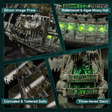 CubicFun 3D Puzzles for Adults - LED Flying Dutchman 3D Puzzle, 360-pieces - Desk Decor for Home Office - Christmas Aduls Teacher Gifts Stocking Stuffers CubicFun