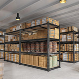 REIBII 48" W Garage Shelving Heavy Duty Storage Shelves 4 Tier Heavy Duty Shelving 2550LBS Adjustable Metal Shelves for Garage Storage Rack Utility Rack Industrial Shelf,47.9" W X60.2 H X 24" D REIBII