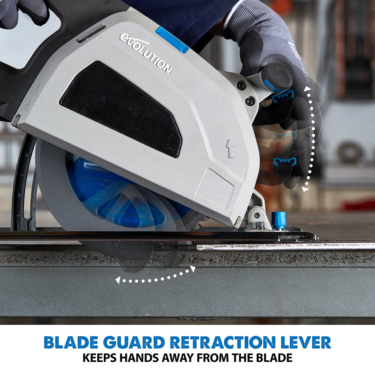 Evolution S210CCS 8-1/4" Heavy Duty Metal Cutting Circular Saw with Chip Collection Evolution