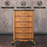 2 inch Antique Brass Ball Casters, Vintage Furniture Caster Wheels, Swivel Caster, Set of 4 for Furniture, Sofa, Coffee Table, Cabinet, Kitchen Cart HOLKIE