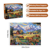 500 Piece Puzzles for Adults, Jigsaw Puzzles 500 Pieces, Flowers Mountain Puzzles 500 Pieces for Adults, Horse Jigsaw Puzzles, Funny Challenging Puzzles, Great Gift for Family Friends, 21 x 15 in Jeacirio