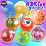 Halloween Toy Monster Slime Kit for Girls Ages 6-12, FunKidz Glow in Dark Slime Making Kit for Kids Make Soft Slime Balls with Photochromic Powder Kid Ideal Party Gifts FUN KIDZ