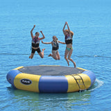 RAVE Sports Inflatable Bongo Water Bouncer, 10FT / 13FT / 15FT / 20FT, Recreational Trampoline with Sturdy Ladder, Heavy Duty Swimming Platform, Reinforced PVC Tube, Durable Nylon Jump Surface RAVE Sports