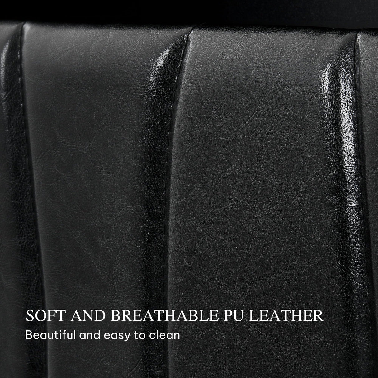 YITAHOME King Size with 2 Storage Drawers and Charging Station, Upholstered Bed with Storage Headboard and LED Light, Heavy Duty Metal Frame Support, No Box Spring Needed, Noise Free, PU Leather Black YITAHOME