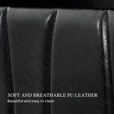 YITAHOME King Size with 2 Storage Drawers and Charging Station, Upholstered Bed with Storage Headboard and LED Light, Heavy Duty Metal Frame Support, No Box Spring Needed, Noise Free, PU Leather Black YITAHOME