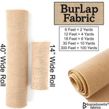 Barcelonetta | Burlap Fabric | Jute Cloth | Arts & Crafts, Home Decor, Outdoor Planters, Gardening | Rustic, Hessian, Croaker, Gunny Cloth (14" Wide, 6 Feet) Barcelonetta