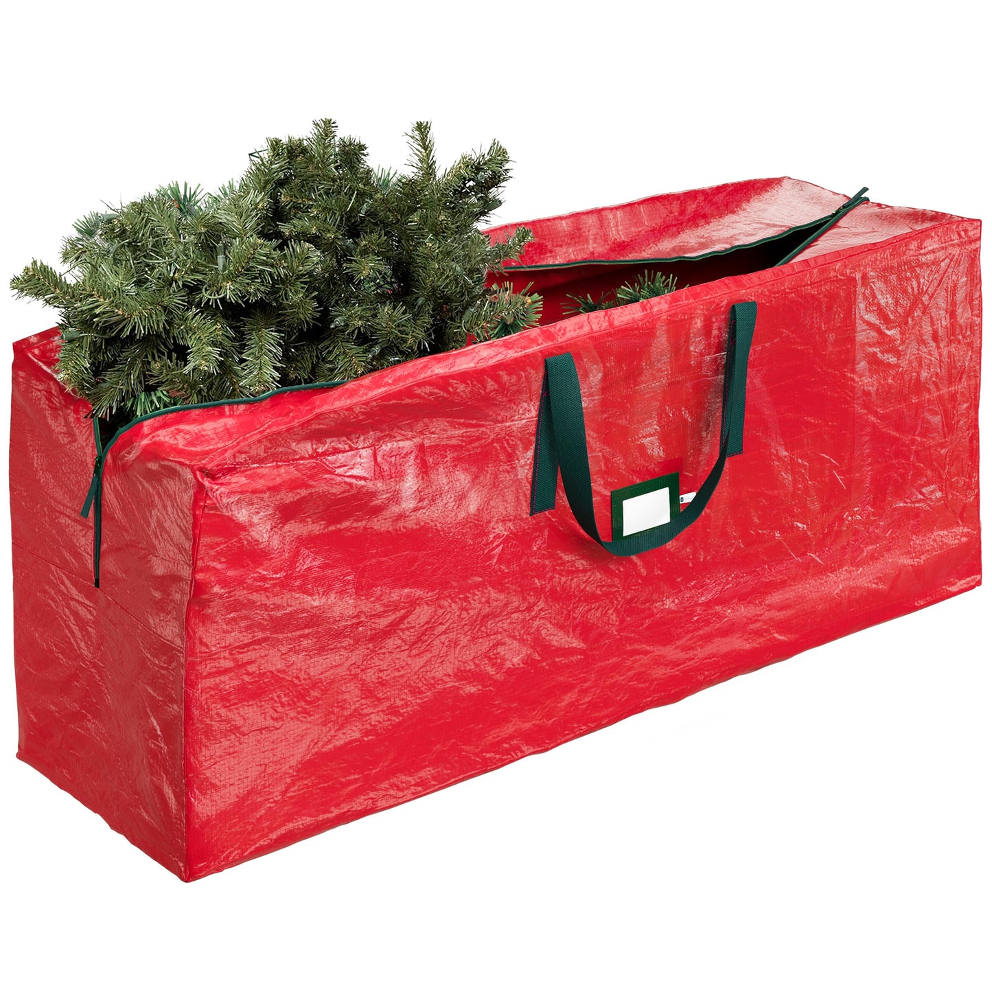 Heavy Duty Christmas Tree Storage Bag 7.5 Ft - Christmas Tree Bag Red - Tree Bags For Storage - Xmas Tree Storage Bag Holds 7.5 Ft Christmas Tree Bag For All Year Round Christmas Storage