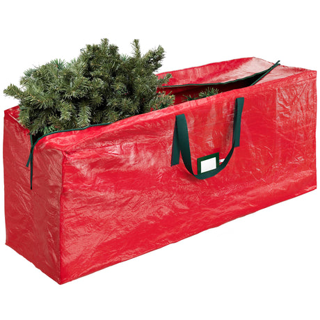 Heavy Duty Christmas Tree Storage Bag 7.5 Ft - Christmas Tree Bag Red - Tree Bags For Storage - Xmas Tree Storage Bag Holds 7.5 Ft Christmas Tree Bag For All Year Round Christmas Storage URBUNDY