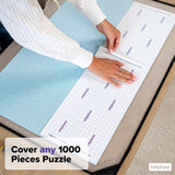 6 Pack Jigsaw Puzzle Saver Sheets | Puzzle Keeper Preserves 1,000 Piece Puzzles up to 24" x 30" Inches | Puzzle Glue and Frame | Puzzle Accessories - Also Come with 4 Adhesive Wall Hangers TIDYBOSS
