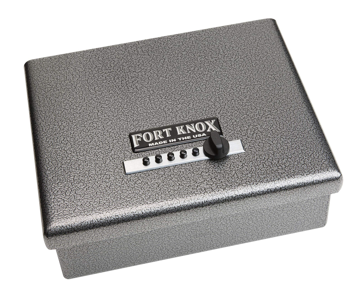 Fort Knox Original Pistol Box (PB1), Security for pistols, handgun, California DOJ Certified, Quick-Access Mechanical Lock, Heavy-Duty Steel Fort Knox