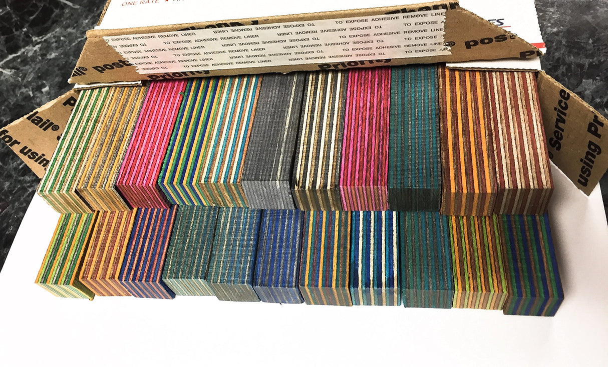 Pen Kit Mall - Spectraply 22 pc Assorted Pen Blanks Dyed Birch Vibrant Colors Pen Kit Mall