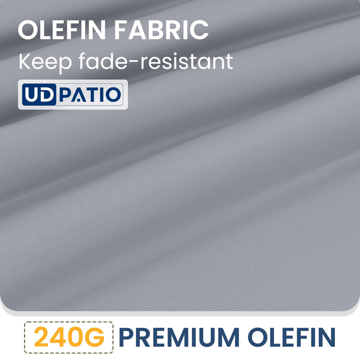 UDPATIO Resin Patio Furniture Set, No Rust Modular Outdoor Sectional Sofa Set, All Weather Patio Conversation Set, for Backyard, Deck, Poolside with Coffee Table, 4pc Grey UDPATIO