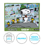 AQUARIUS Peanuts Snoopy Beagle Scouts - Comic 1000 Piece Jigsaw Puzzle(1000 Piece Jigsaw Puzzle) - Glare Free - Precision Fit - Officially Licensed Peanuts Merchandise & Collectibles - 20x28 Inches AQUARIUS