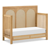 Namesake Eloise 4-in-1 Convertible Crib in Honey and Performance Sand Eco-Weave, GREENGUARD Gold Certified NAMESAKE