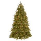 National Tree Company Pre-Lit Artificial Full Christmas Tree, Green, Dunhill Fir, White Lights, Includes Stand, 7.5 Feet National Tree Company