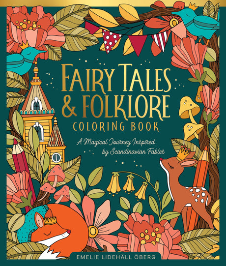 Fairy Tales & Folklore Coloring Book: A Magical Journey Inspired by Scandinavian Fables WoodArtSupply