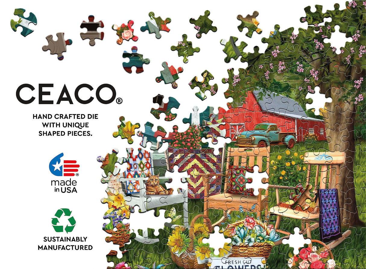 Ceaco - Colorful Quilts - 1000 Piece Jigsaw Puzzle Ceaco