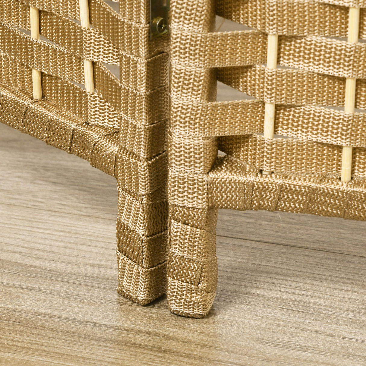 HOMCOM Room Divider, 6 Panel Folding Privacy Screen, 5.6' Tall Freestanding Wall Partition for Home Office, Bedroom, Nature Wood HOMCOM