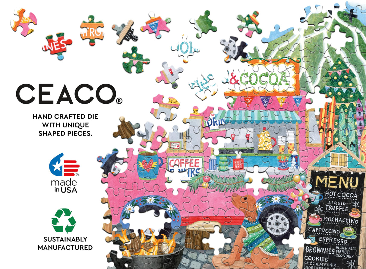Ceaco - Food Trucks - Festive Food Truck II - 500 Piece Jigsaw Puzzle Ceaco
