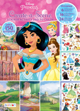 Disney Princess Create-A-Scene Sticker Activity Pad and Sticker Scenes 45650, Bendon Disney
