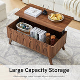 Bifins Coffee Table, Lift Top Coffee Table with Hidden Compartment,Mid Century Modern Lift Tabletop for Home Living Room Office Bifins