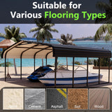 Royal Windsor 20×20 FT Metal Carport Car Port for 2 Car, Multi-Use Heavy Duty Metal Garage Shed for Car, Outdoor Car Port Kit with Galvanized Steel Roof Building and Frame Royal Windsor