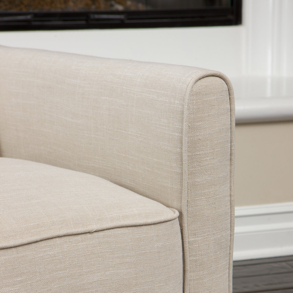 Christopher Knight Home Darvis Fabric Recliner Club Chair, Light Beige 34D x 26.75W x 36.25H in Christopher Knight Home