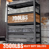 78"H Garage Shelving Unit and Storage-Easy Assembly Metal Shelves 5-Tier Utility Rack| Heavy-Duty Adjustable Shelf| Steel Rust-Resistant Shelves for Industrial,Warehouse,Basement,18"D x 48"W x 78"H Metallitrend