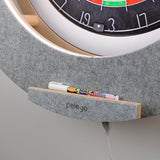 peleya Dart Board Cabinet Set with LED Light; Bristle Dartboard, Built in LED Light, Darts and Chalkboards peleya