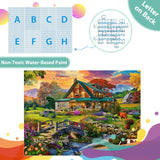 Jigsaw Puzzles for Adults 500 Pieces, Country Life Puzzle Interlock Perfectly Letter on Back No Dust, Challenging Puzzle Home Decor Birthday Party Gift Toy for Men Women Olders Seniors (21 x 15 in) Jeacirio