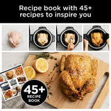 Ninja FD401 LP3 Foodi 12-in-1 Deluxe XL 8 qt. Pressure Cooker & Air Fryer that Steams, Slow Cooks, Sears, Sautés, Dehydrates & More, with 5 qt. Crisper Basket, Reversible Rack & Recipe Book, Silver Ninja